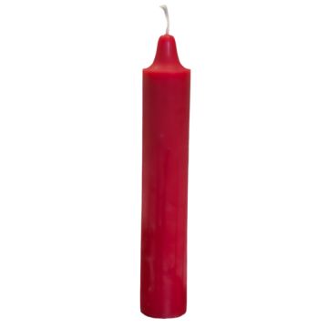 Red Generic Jumbo Candle 8-1/2" - Each